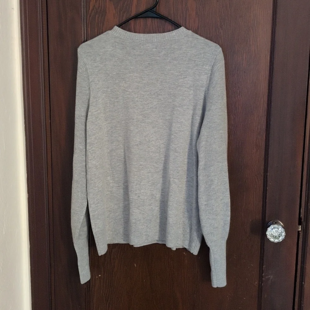 Summersalt Light Gray Extra Fine Merino Wool & Cashmere Sweater Size Medium